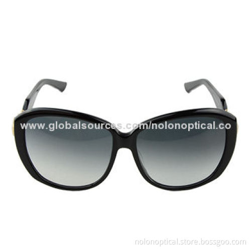 Cool looking big eye shape acetate sunglasses